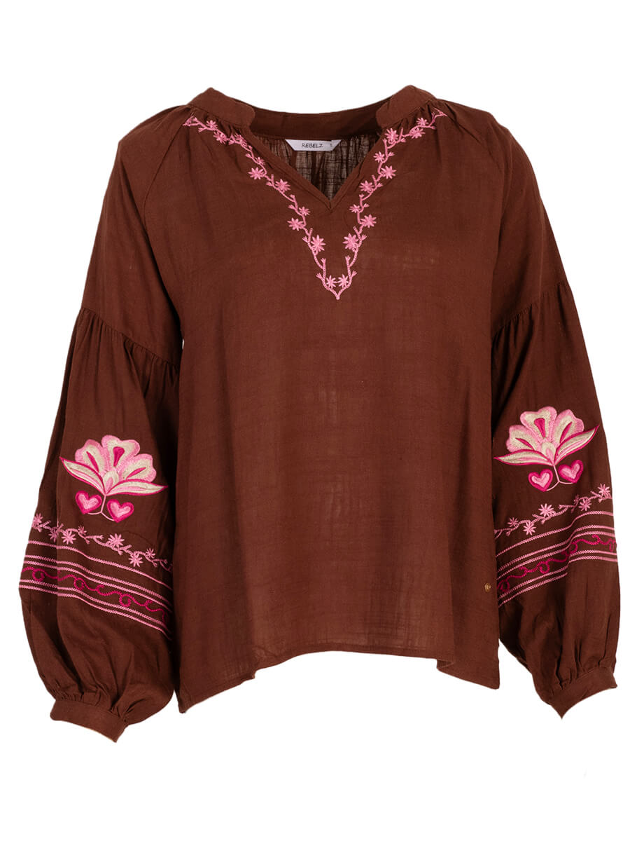 Isabella Embroidery Blouse