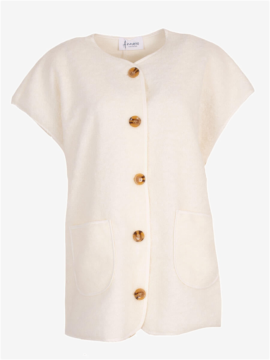 Tess Gilet Ecru