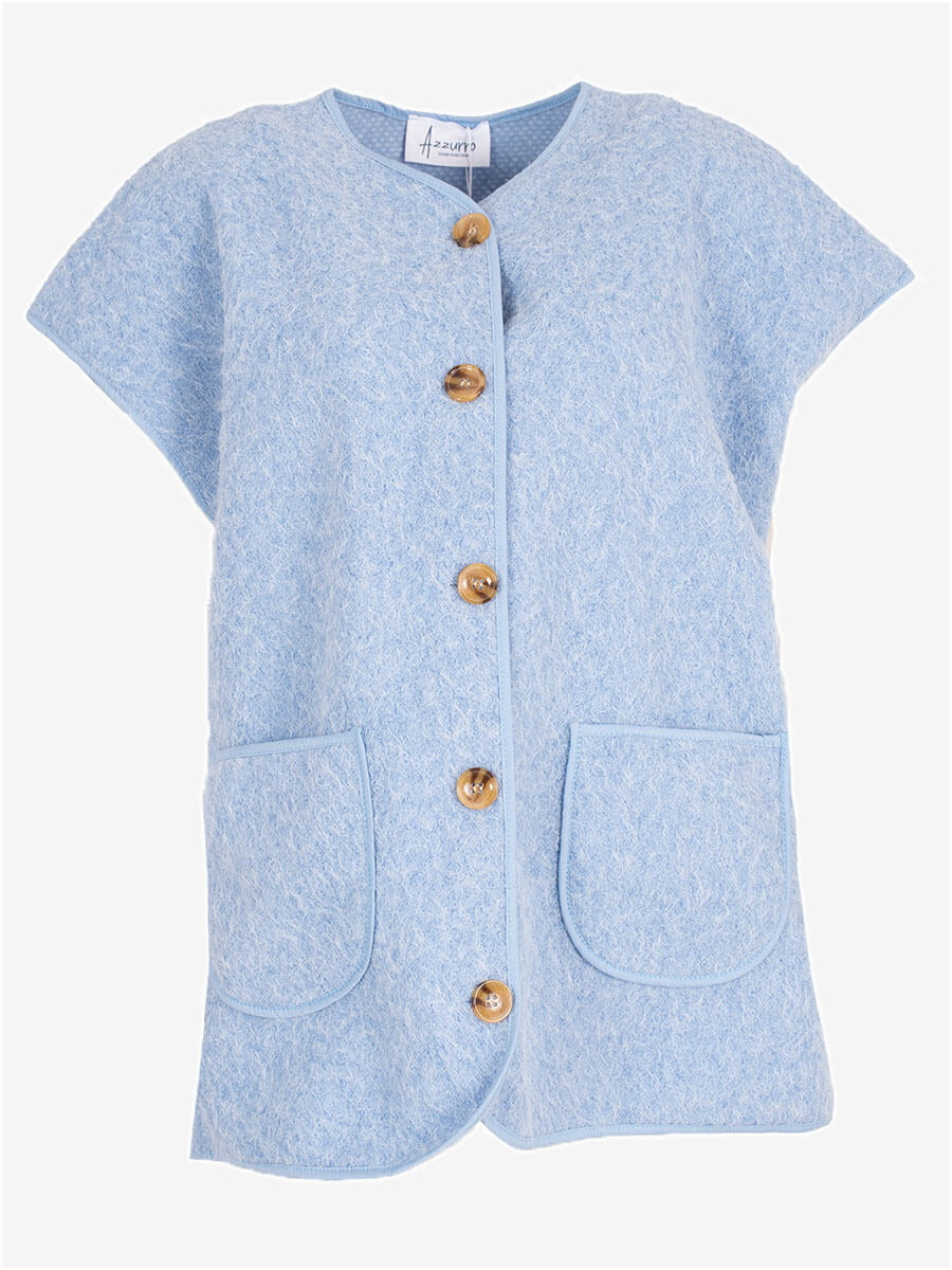 Tess Gilet Lichtblauw