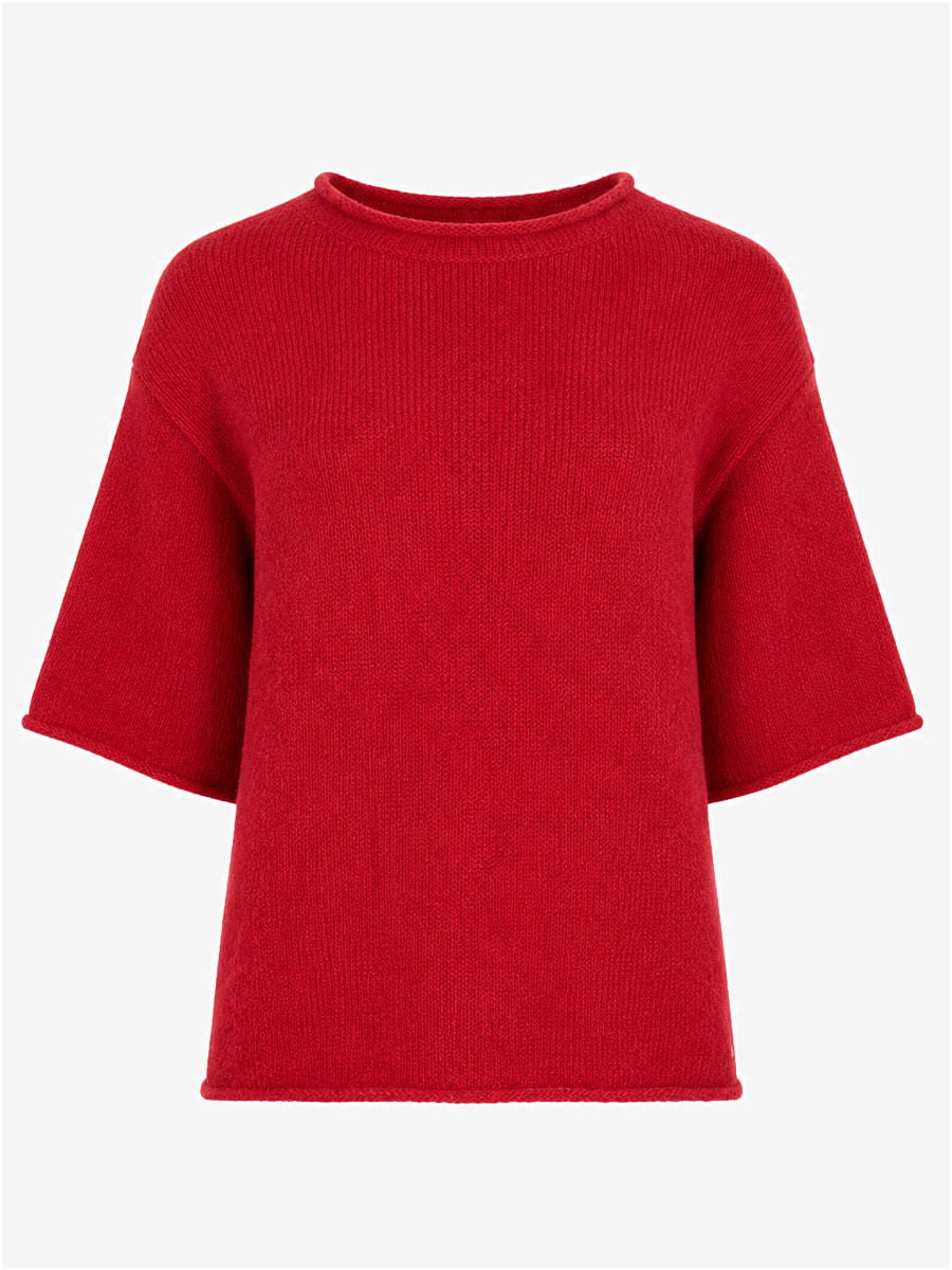 Noa Alpaca Trui Rood
