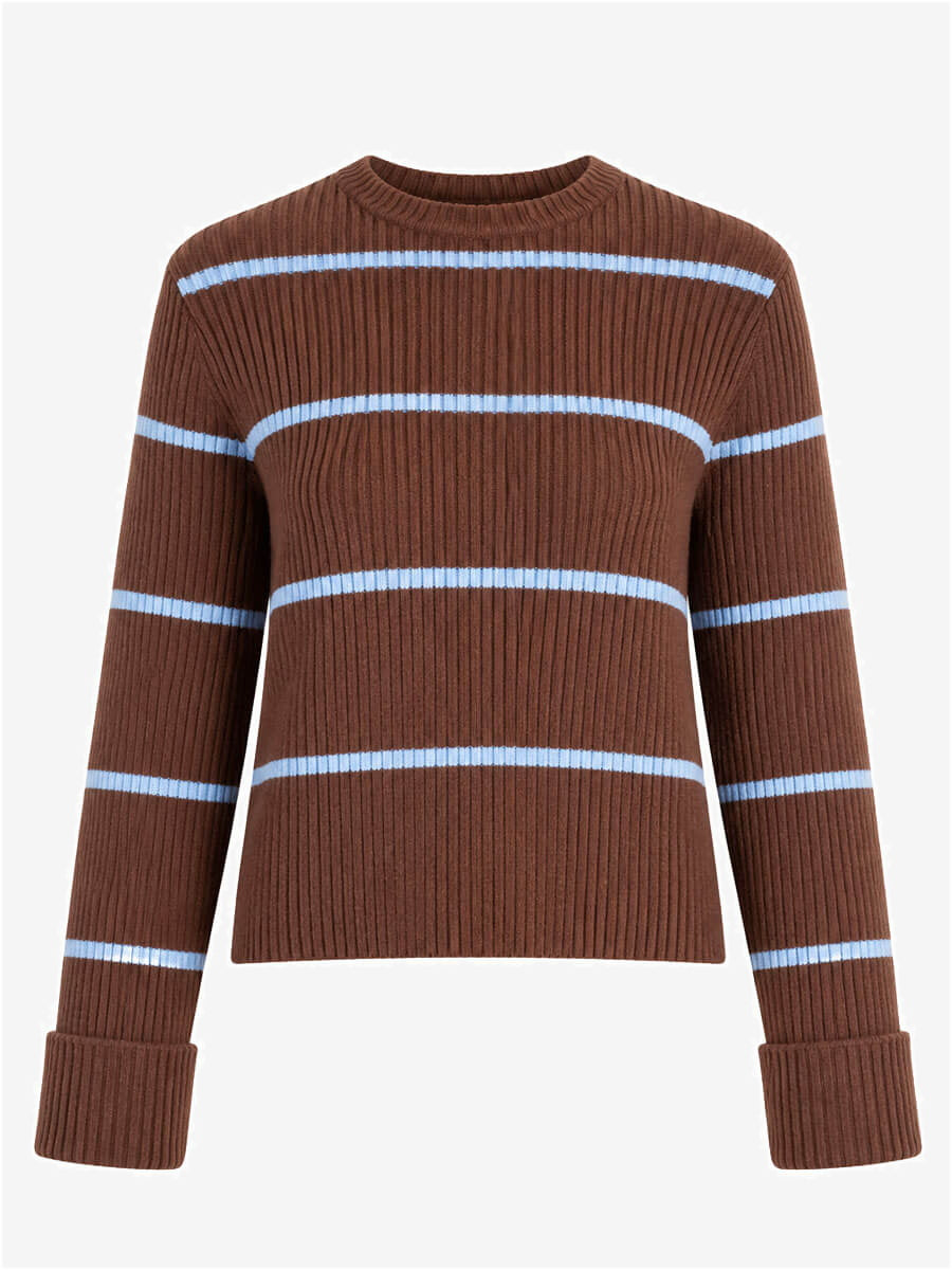 Saar Ribtrui Bruin met blauw
