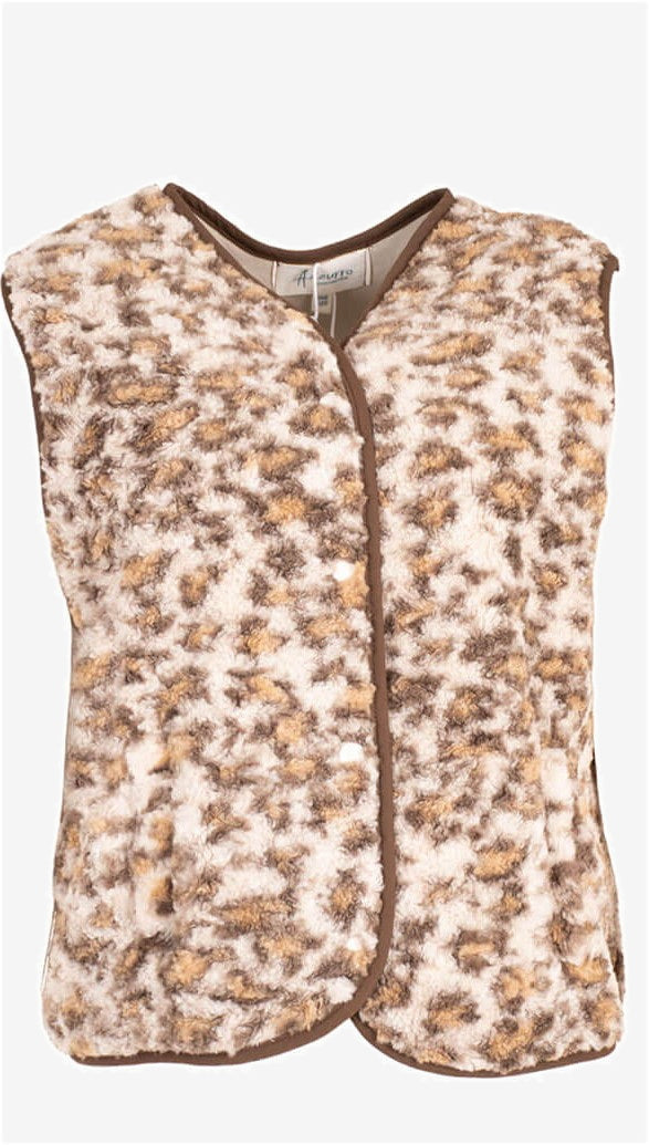 Puck Gilet Leopard detail