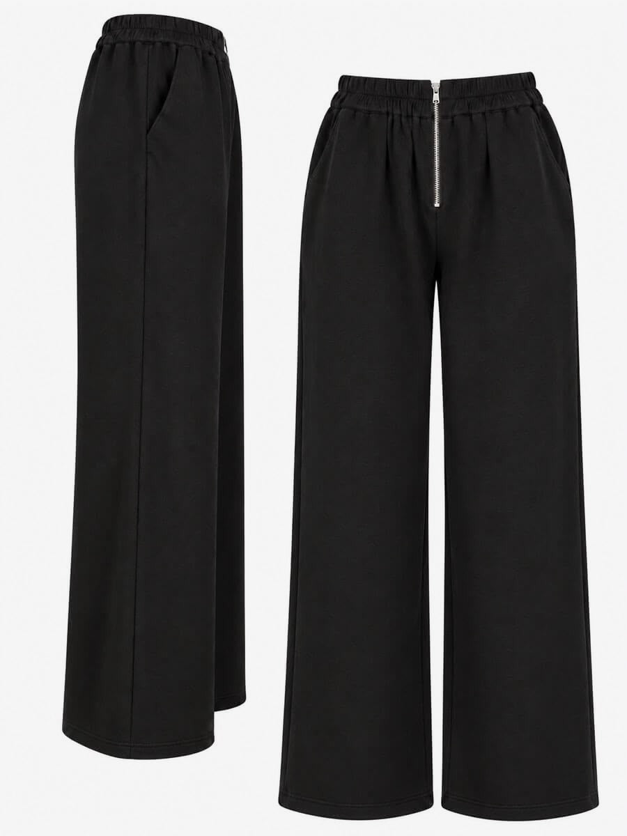 Bo Wijde Broek Zwart